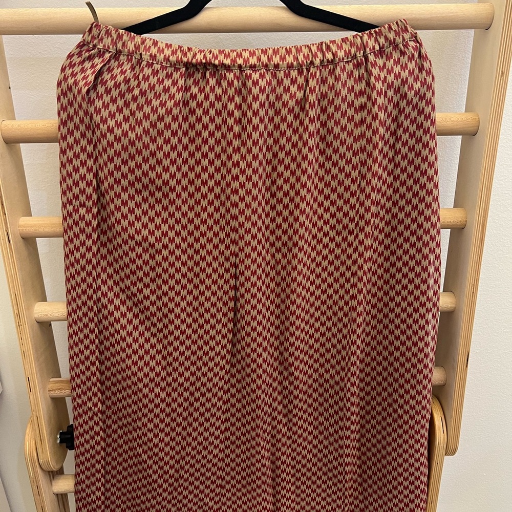 Max Mara Holt Renfrew 100% Silk Layered Maxi Skirt